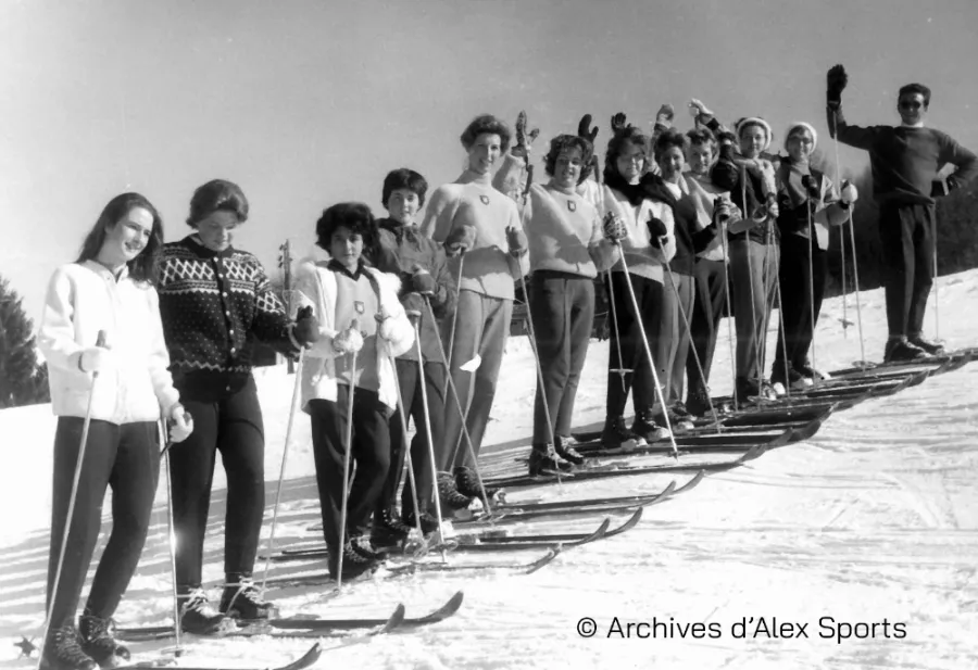 Mountain skiing