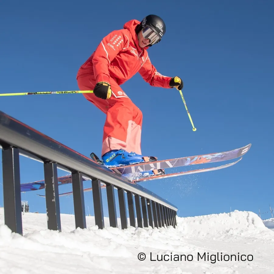 Mountain skiing